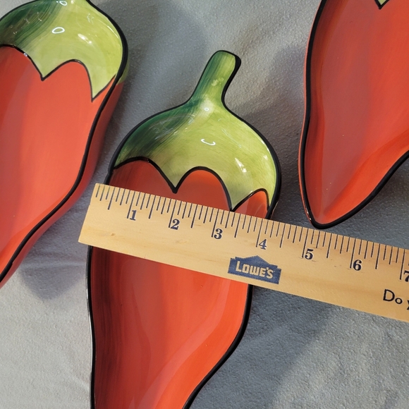 Set of 3 Vintage 1999 Clay Art Chili Fiesta Dip Bowls 🌶 A3 - Picture 5 of 9